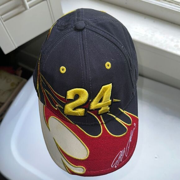 NASCAR DuPont Motorsports Jeff Gordon 24 Hendrick red, blue, yellow & white cap - Picture 1 of 7